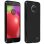 Avizar Funda Protectora de Silicona Negra Flexible para Motorola Moto E4