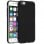 Avizar Funda Protectora de Silicona Negra Mate Ultrafina para iPhone 6 / iPhone 6S