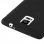 Avizar Funda Protectora de Silicona Negra Ultrafina para Samsung Galaxy Note 4