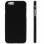 Avizar Funda Protectora de Silicona Flexible Antihuellas Negra para iPhone 6 / iPhone 6S