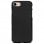 Avizar Capa Protetora de Silicone Flexível Anti-manchas Preta para iPhone 7 / 8