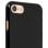 Avizar Capa Protetora de Silicone Flexível Anti-manchas Preta para iPhone 7 / 8