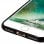 Avizar Capa Protetora de Silicone Flexível Anti-manchas Preta para iPhone 7 / 8