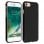Avizar Capa Protetora de Silicone Flexível Anti-manchas Preta para iPhone 7 / 8