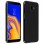 Avizar Funda Protectora Silicona Flexible Antihuellas Negro para Samsung Galaxy J6
