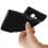 Avizar Funda Protectora de Silicona Flexible Antihuellas Negra para Samsung Galaxy J6