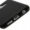 Avizar Funda Protectora de Silicona Flexible Antihuellas Negra para Samsung Galaxy S6 Edge