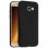 Avizar Funda Protectora de Silicona Flexible Antihuellas Negra para Samsung Galaxy A5 2016