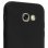 Avizar Funda Protectora de Silicona Flexible Antihuellas Negra para Samsung Galaxy A5 2016