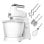 Batteur Cecotec PowerTwist 500 Gyro 500W Bol Autotournant 3,5L Turbo 5 vitesses