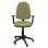 Piqueras y Crespo Ayna Bali Chaise de Bureau Accoudoirs réglables Roues Parquet Vert Moutarde