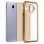 Avizar Funda Protectora de Silicona Efecto Lentejuelas Brillantes Doradas para Samsung Galaxy J6