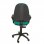 Piqueras y Crespo Ayna Bali Chaise de Bureau Accoudoirs Fixes Vert Turquoise