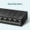 Switch TP-Link LS1008G 8 Porte Gigabit Desktop Plug&Play Montaggio a Parete