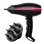 Secador de Cabelo Iónico Profissional Solac Ionic Perfect Lissé 2200 2200W 3 Temperaturas 2 Velocidades com Difusor e Concentrador Preto/Rosa