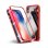 Unotec Funda Magnética con Cristal Templado Roja para iPhone XS MAX
