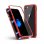Coque magnétique Unotec avec verre trempé rouge pour iPhone 7/8/SE 2020