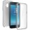 Avizar Fundas Protectora de Silicona y Policarbonato Protección 360º Transparente para Samsung Galaxy Grand Prime Pro