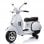 Ataa Cars Moto Eléctrica Vespa Clásica con Licencia Piaggio 12V Blanca