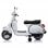 Ataa Cars Moto Eléctrica Vespa Clásica con Licencia Piaggio 12V Blanca
