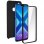 Avizar Funda Protectora de Silicona y Policarbonato Protección Total Negra para Honor 8X / View 10 Lite
