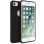 Avizar Capa de Silicone e Policarbonato Preta com Proteção Total para iPhone 7 / 8