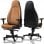 Noblechairs Icon Gaming-Stuhl aus echtem Leder, Cognac/Schwarz