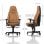 Noblechairs Icon Gaming-Stuhl aus echtem Leder, Cognac/Schwarz