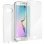 Avizar Funda Protectora de Silicona Transparente Protección 360 para Samsung Galaxy S6 Edge