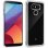 Avizar Funda Protectora de Silicona Transparente Transparente Bordes Plateados para LG G6