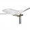 Metronic Antena Exterior para Caravana UHF/VHF/FM/34dB Blanca