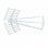 Antenne extérieure UHF triple amplifiée Metronic blanche