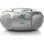 Radio CD Philips AZ127/12 2W RMS Audio Ingang Cassette FM Draagbaar Grijs