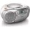 Radio CD Philips AZ127/12 2W RMS Audio Ingang Cassette FM Draagbaar Grijs