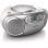 Radio CD Philips AZ127/12 2W RMS Audio Ingang Cassette FM Draagbaar Grijs