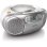 Radio CD Philips AZ127/12 2W RMS Audio Ingang Cassette FM Draagbaar Grijs