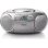Radio CD Philips AZ127/12 2W RMS Audio Ingang Cassette FM Draagbaar Grijs