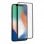 Muvit Protector Cristal Templado Curvo Marco Negro para iPhone 11 Pro/Xs/X