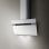 Elica Stripe Campana Decorativa 90cm Cristal Blanco