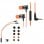 Klim Fusion Auriculares Intrauditivos Laranjas