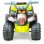 HomCom Quad Moto Eléctrica 4 Ruedas 6V Negro/Amarillo