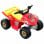 HomCom Quad Infantil Coche Eléctrico 6V Negro/Amarillo/Rojo