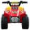 HomCom Quad Infantil Coche Eléctrico 6V Negro/Amarillo/Rojo