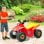 HomCom Quad Infantil Coche Eléctrico 6V Negro/Amarillo/Rojo