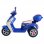 HomCom Coche Triciclo Moto Eléctrica Correpasillos 6V Blanca/Azul