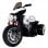 HomCom Police Tricycle Moto Eléctrica 6V Negra/Blanca