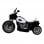 HomCom Police Tricycle Moto Eléctrica 6V Negra/Blanca