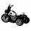 HomCom Police Tricycle Moto Eléctrica 6V Negra/Blanca