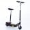 HomCom Scooter Patinete Eléctrico con Asiento 120W Negro