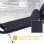 HomCom Scooter 2 Ruedas Patinete con Caballete Negro